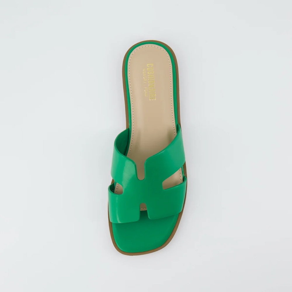 Cushionaire Green Slide Sandals - Picture 3 of 8